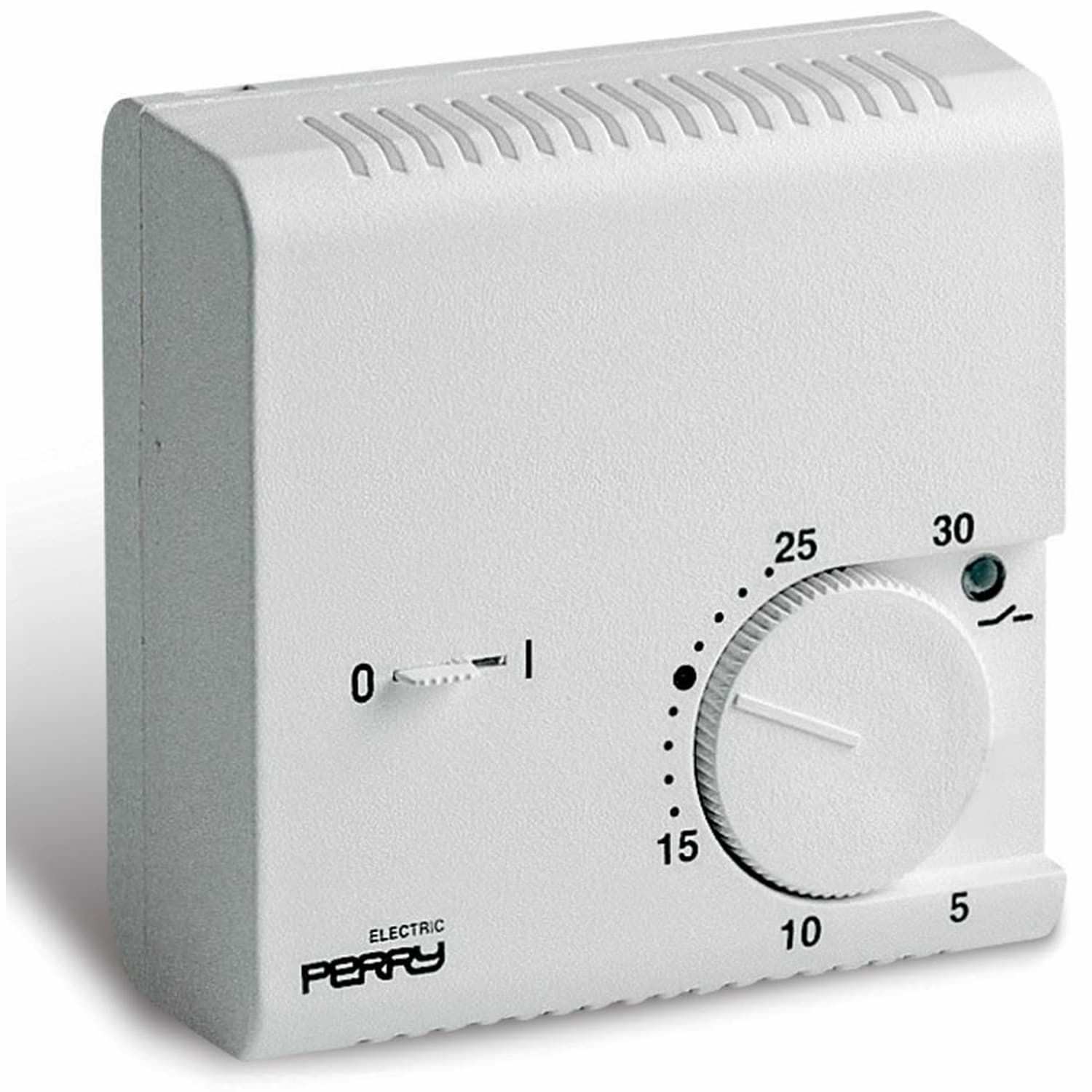 Termostato per parete bianco Perry 1tp Te046 - eleganza e funzionalità per il tuo ambiente. Approfitta della qualità e della precisione nella regolazi