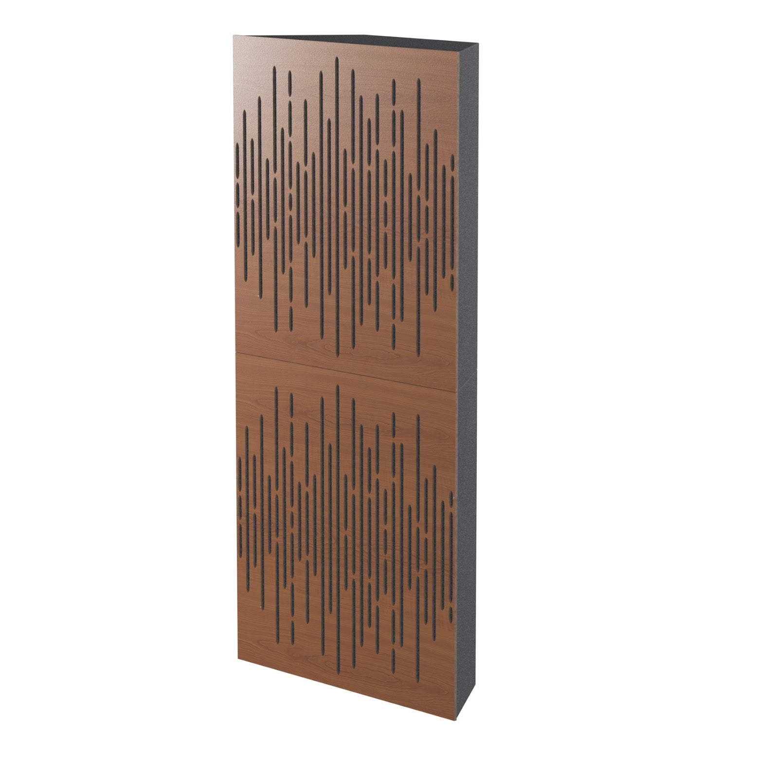 Lot de 2 Pièges à basses WAVE acoustiques insonorisants 50x50x15 cm -MDF perforé laminé et mousse acoustique -Cerise - 4