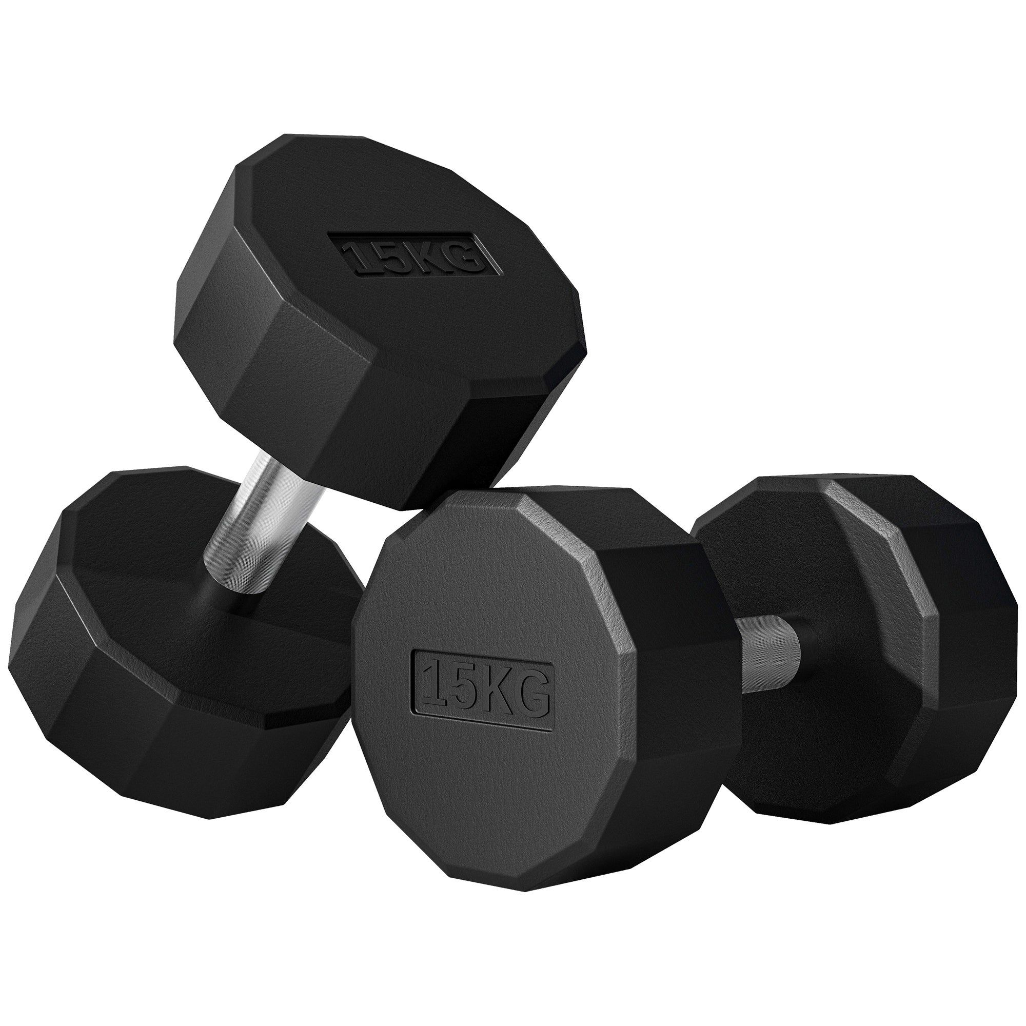 SPORTNOW Set Pesi da Palestra 4 in 1 da 40kg Totali in Plastica e