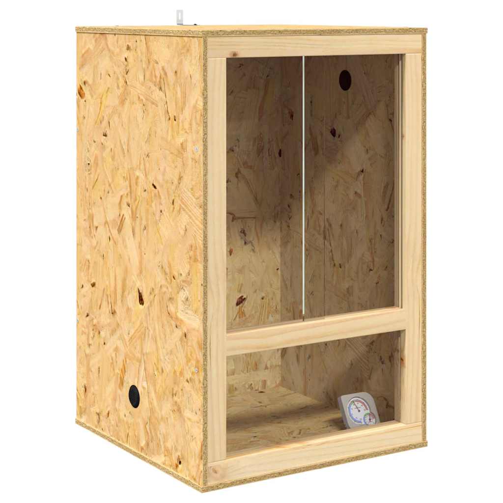 Terrario Marrón 50 x 50 x 80 cm OSB vidaXL - 2