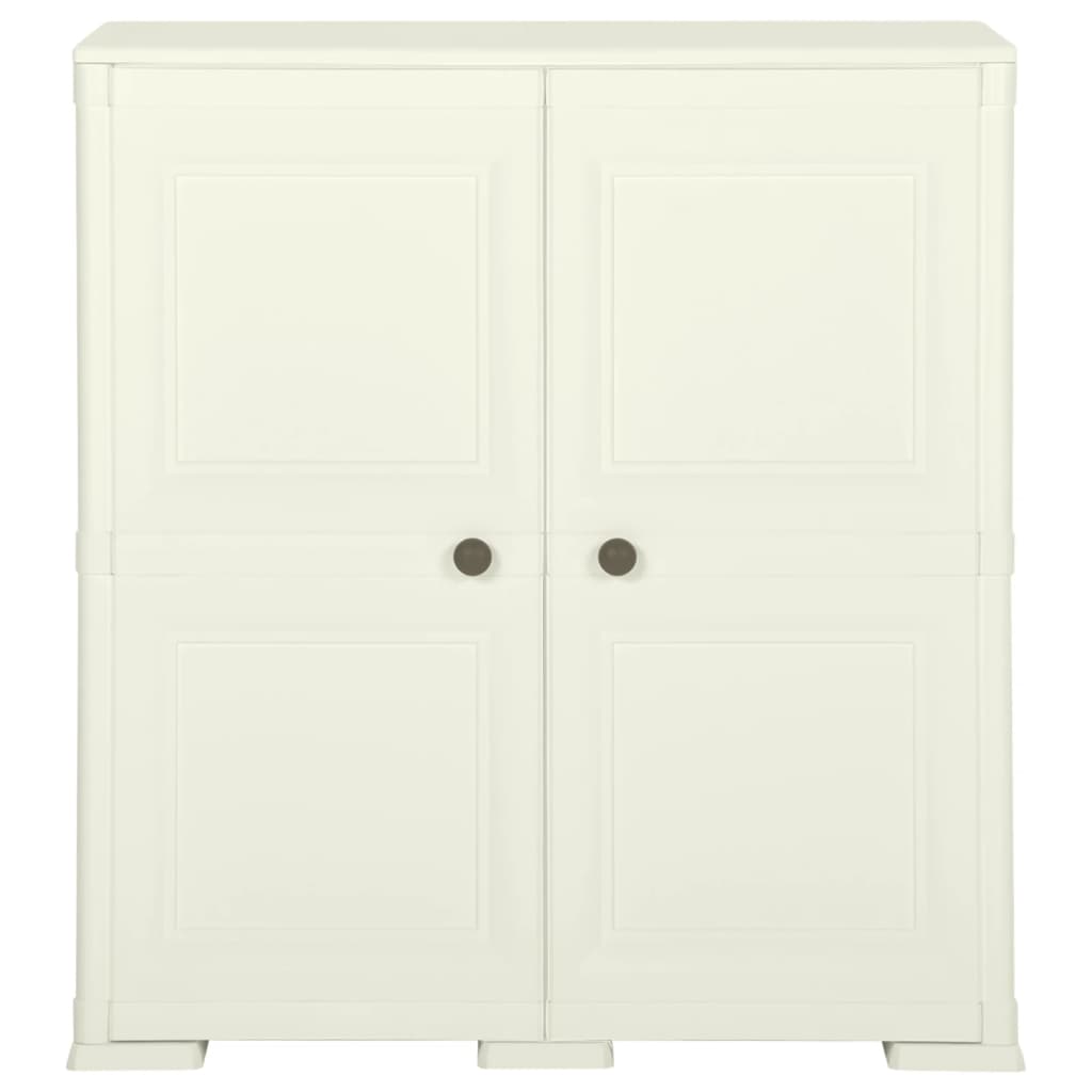 Meuble de rangement Armoire plastique 79x43x85,5 cm design bois glace