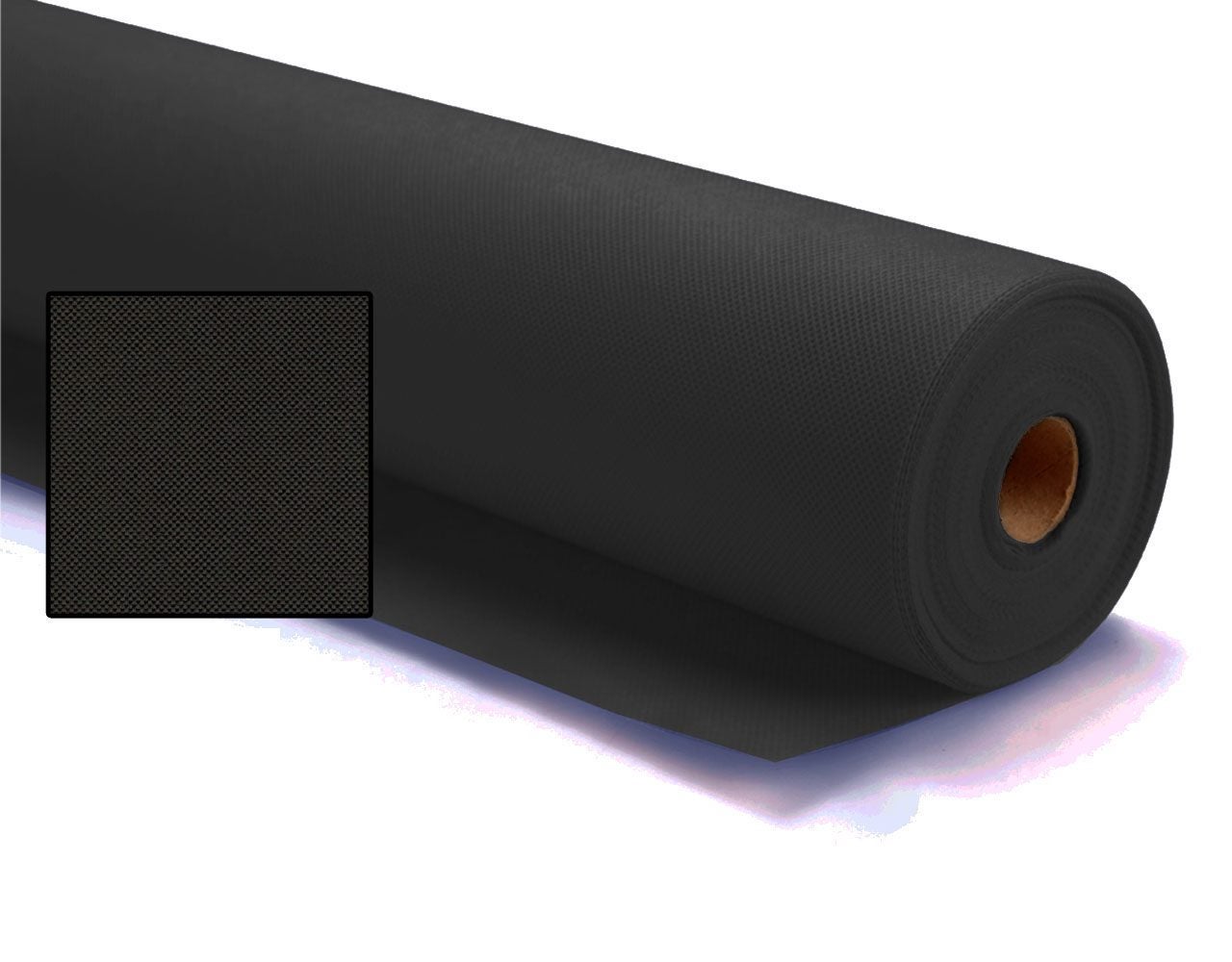 Rollo 125mt tela sin tejer no tejido tnt por metros - negro 1053012-125