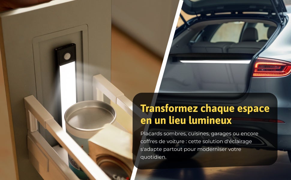 Barre LED - Extra plate - Sans fil - Détecteur de mouvement - 7