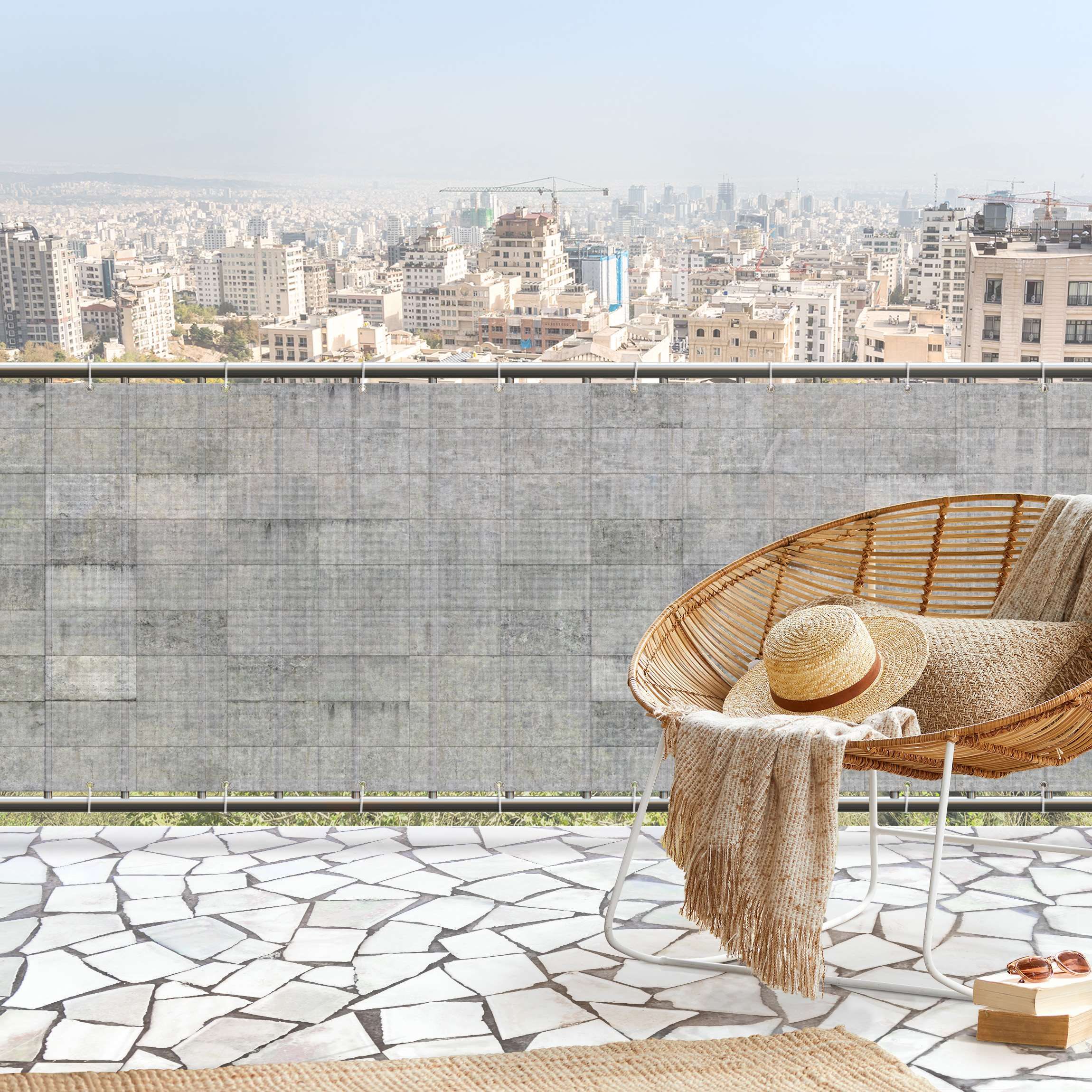 Frangivisto Balcone Schermo Privacy 65 X 200 Cm Protezione Della