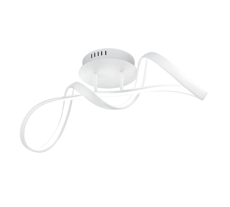 Lampa sufitowa wisząca Perugia biała LED 28W 4000K 3400 lm nowoczesna wym: 22 x 60 x 60 cm metal RL