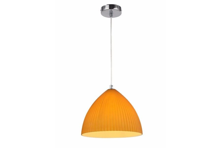 Lampa wisząca Gizela amber 1xE27x60W styl klasyczny wym: 120 x 28 x 28 cm szkło Reality