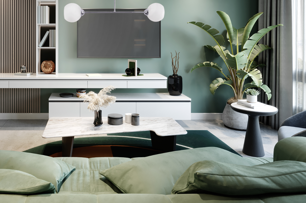 Lampa sufitowa wisząca Austria srebrna glamour 2xE27 klosz kula biała Light Home LH - 3