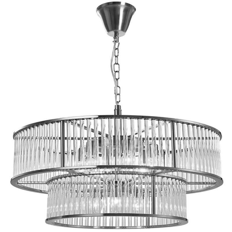 Lampa Sufitowa Wisząca Kryształowa Toolight App1563-8Cp-2 Chrom