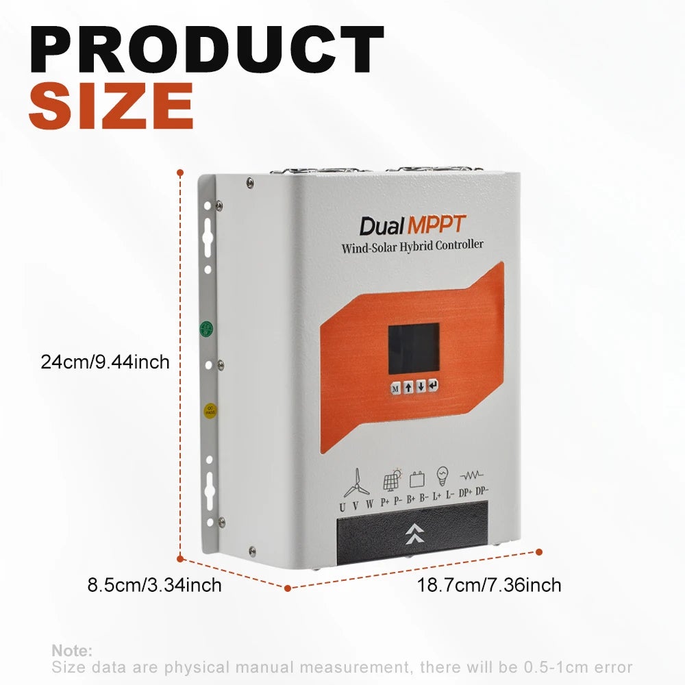 Controlador Híbrido Eólico-Solar Dual MPPT: Armazenamento de Energia e Autonomia Alargada,Controlador de Painel Solar,Controlador de Carga— SIENTICE - 3
