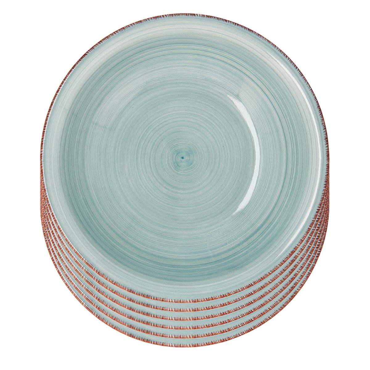 Quid Juego 6 Platos Hondo 21,5Cm Gres Aqua Vita - Imagen 2