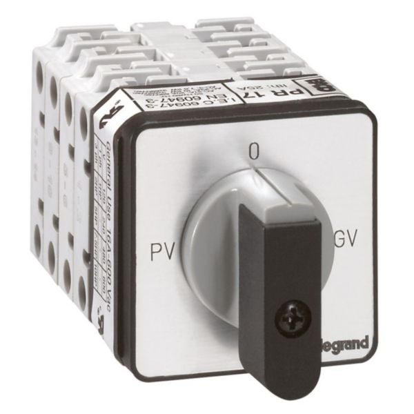 Commutateur à cames - pr17 - moteur dema 2v fix vis - legrand 027517 ...