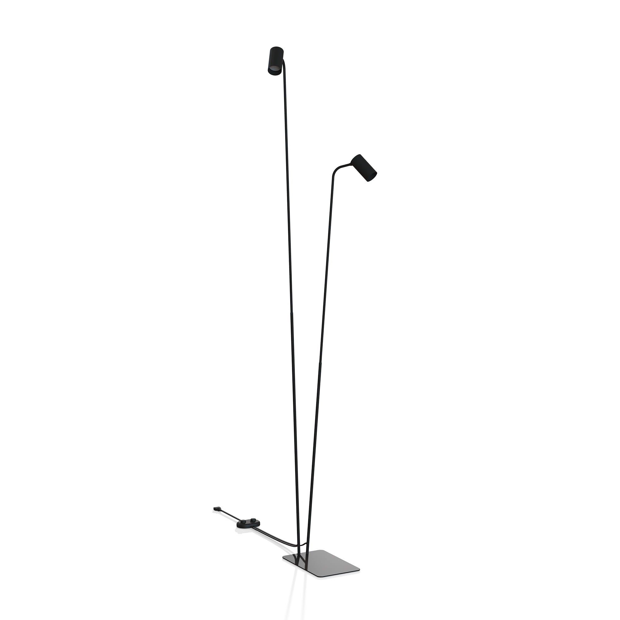 Lampa podłogowa stojąca Mono czarna 2xGU10x10W wym: 216 x 69 x 44,5 cm metal Nowodvorski Lighting