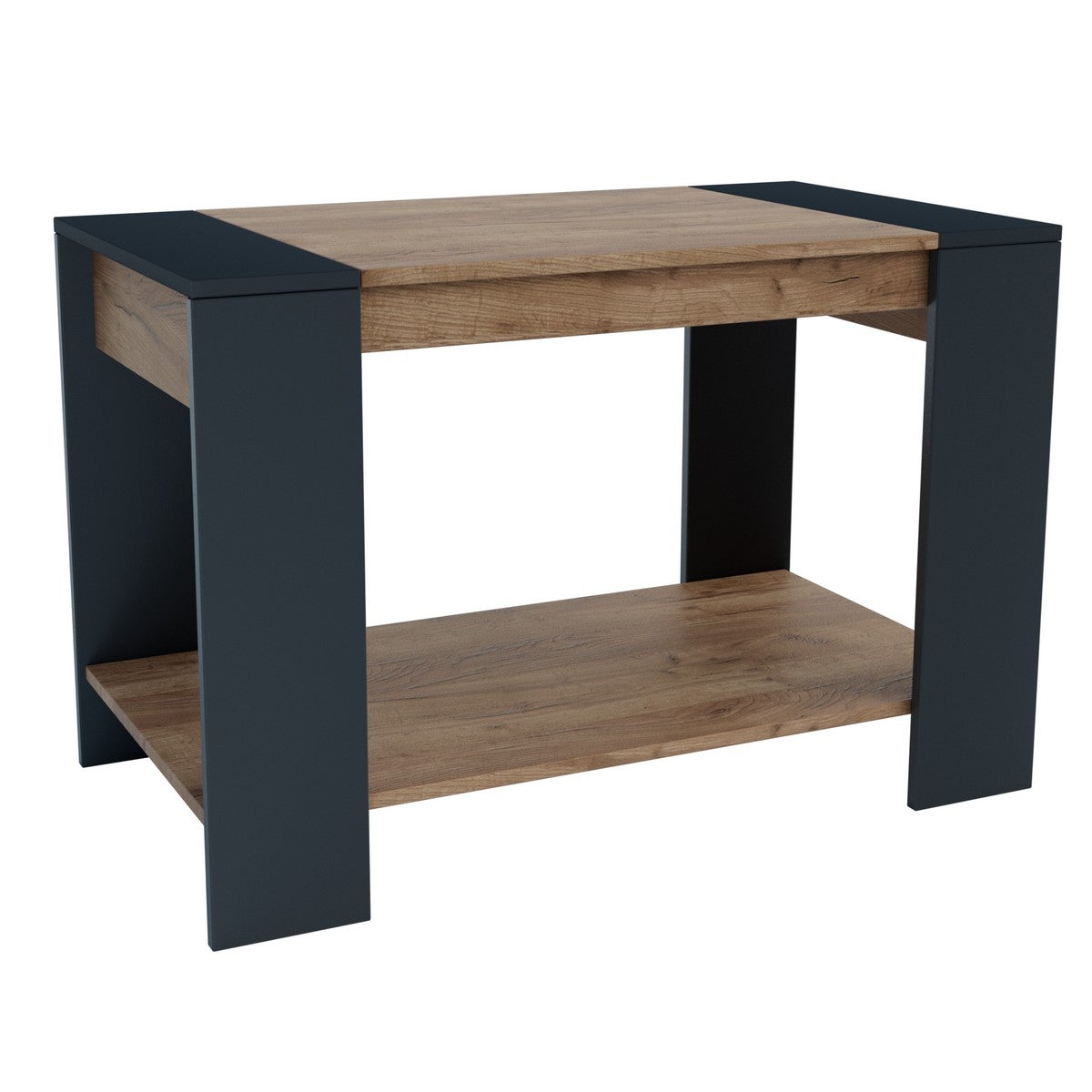 Stolik Kawowy Rio 1, Płyta Wiórowa Melaminowa, Brązowy, Seven Design