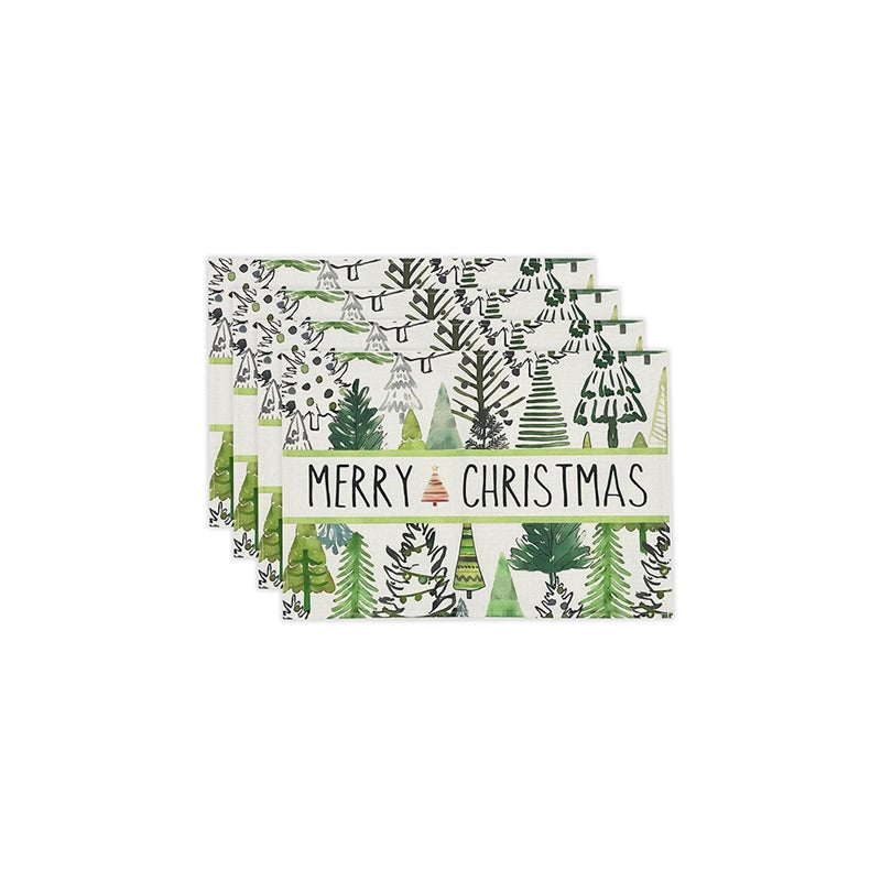 podkładki świąteczne, zmywalne podkładki, podkładki śniadaniowe 45x30 cm, dekoracja stołu, drukowane podkładki bawełniane i lniane na przyjęcia