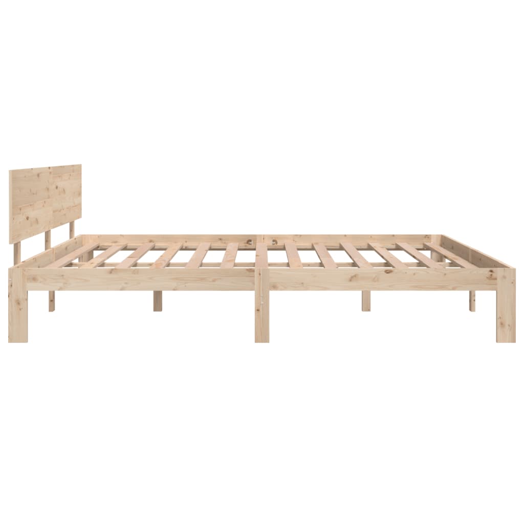 Estructura de cama madera maciza 180x200 cm - 6