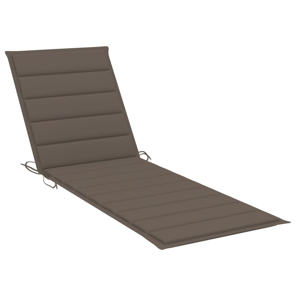 Maison Exclusive - Chaise longue de jardin avec table et coussin Bois d'acacia - 8