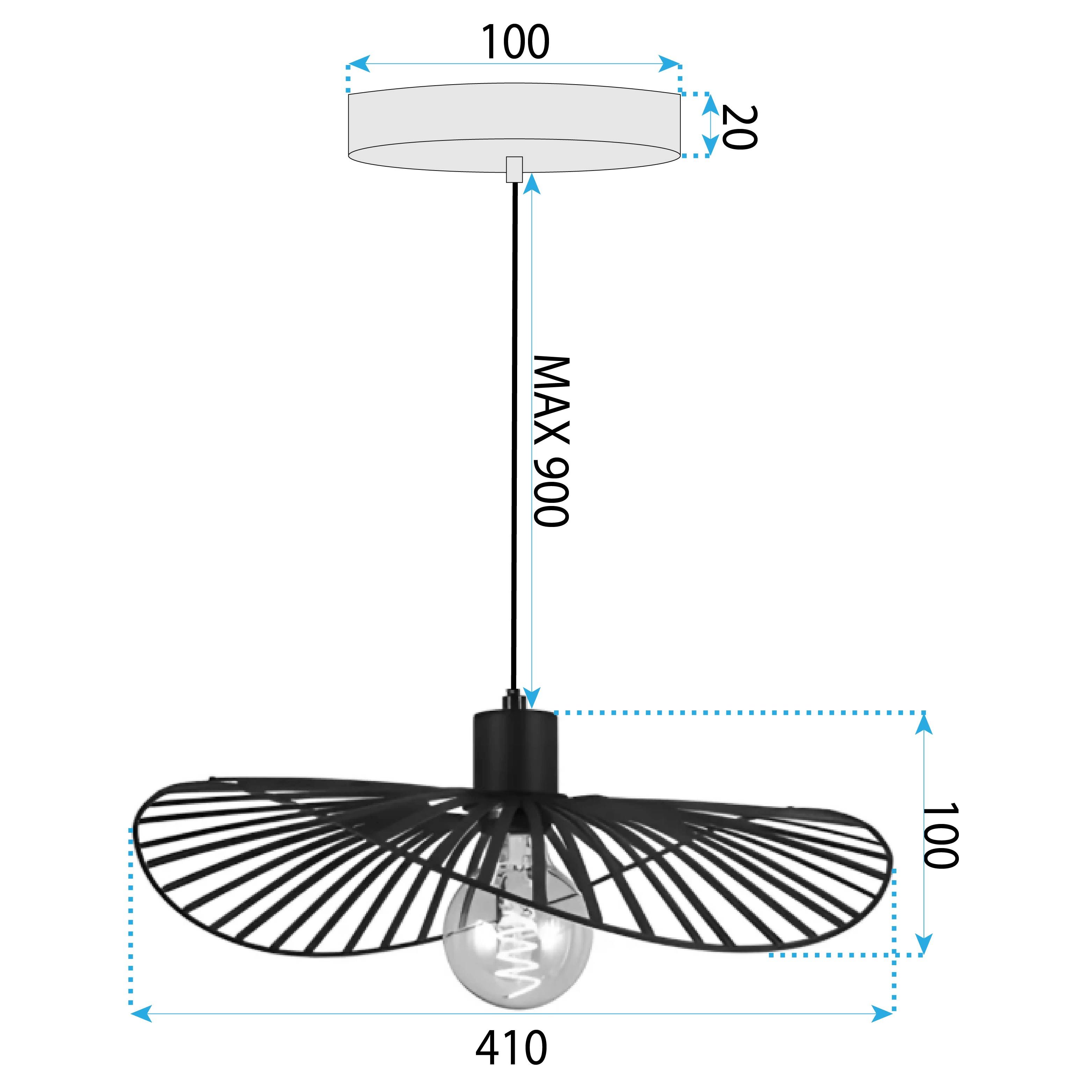 Lampa Sufitowa Toolight App1840-1Cp Czarny - 5