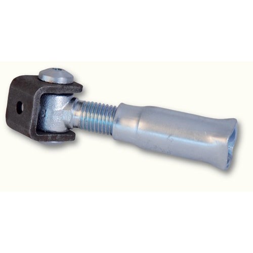 Gond charnière pour portail à battant - Longueur réglable filetage M20 - Acier - À sceller