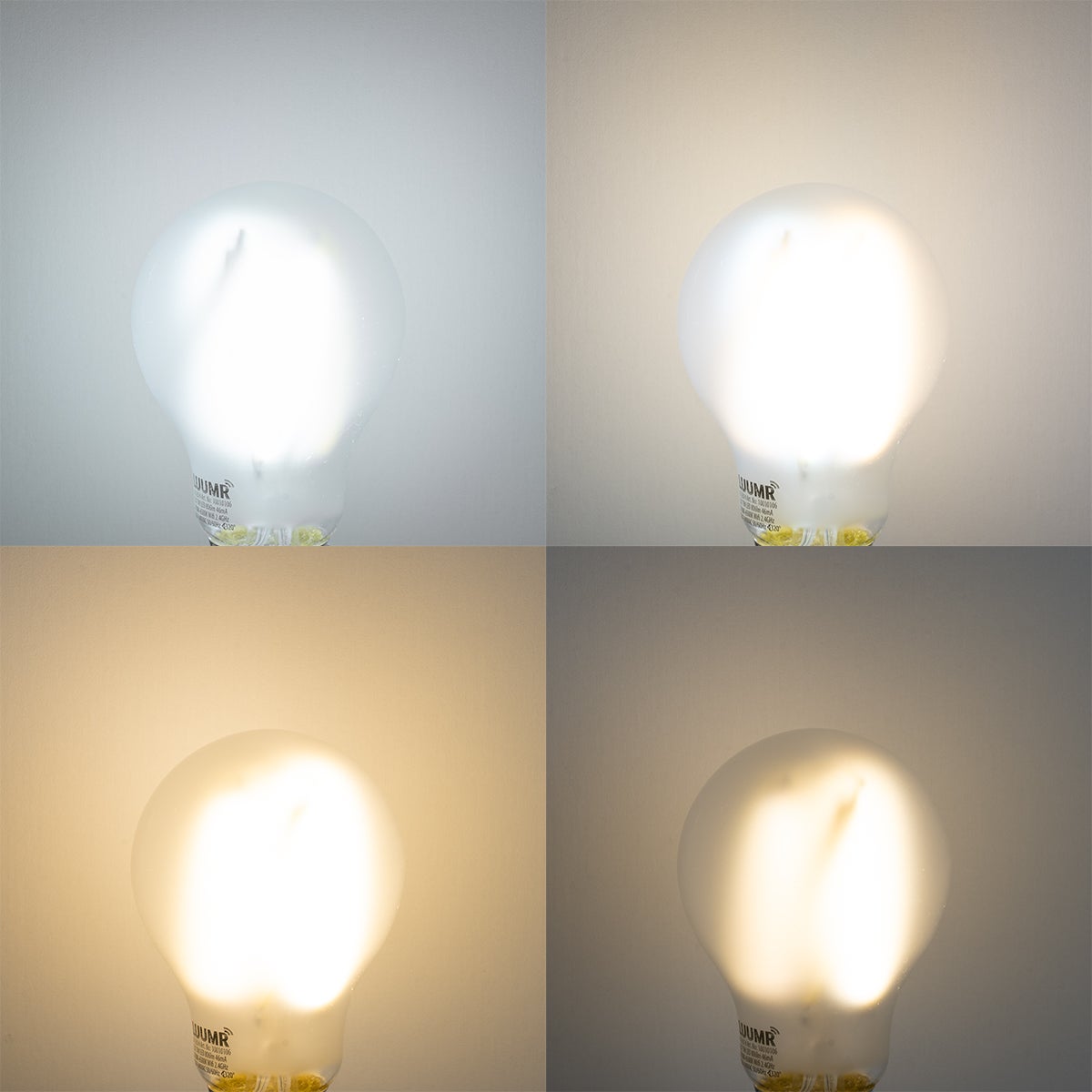 Plafoniera smart bianca 50 cm incl. 4 Wifi A60 - Drum Jute - 5