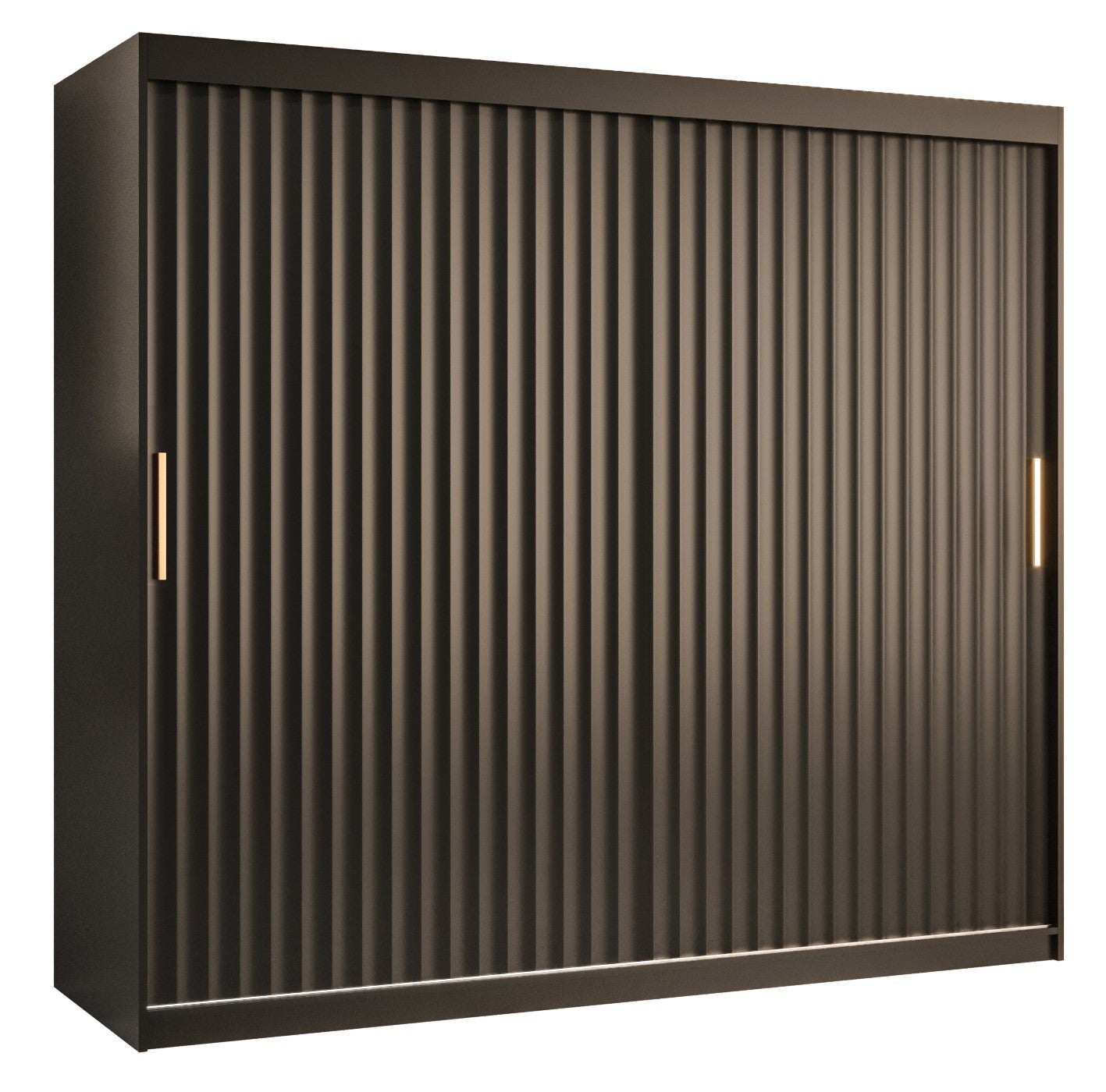 Szafa przesuwna garderoba RIFLO WAVE 1 200 x 62 x 200 cm Czarny - Abiks Meble