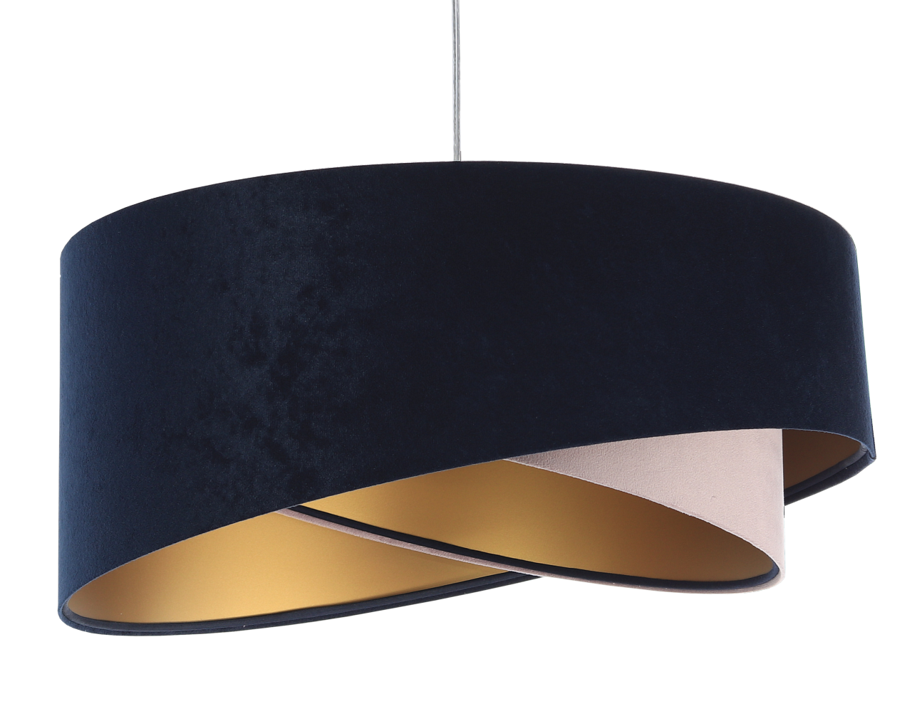 Lampa wisząca SAPPHIRE granatowa/złota