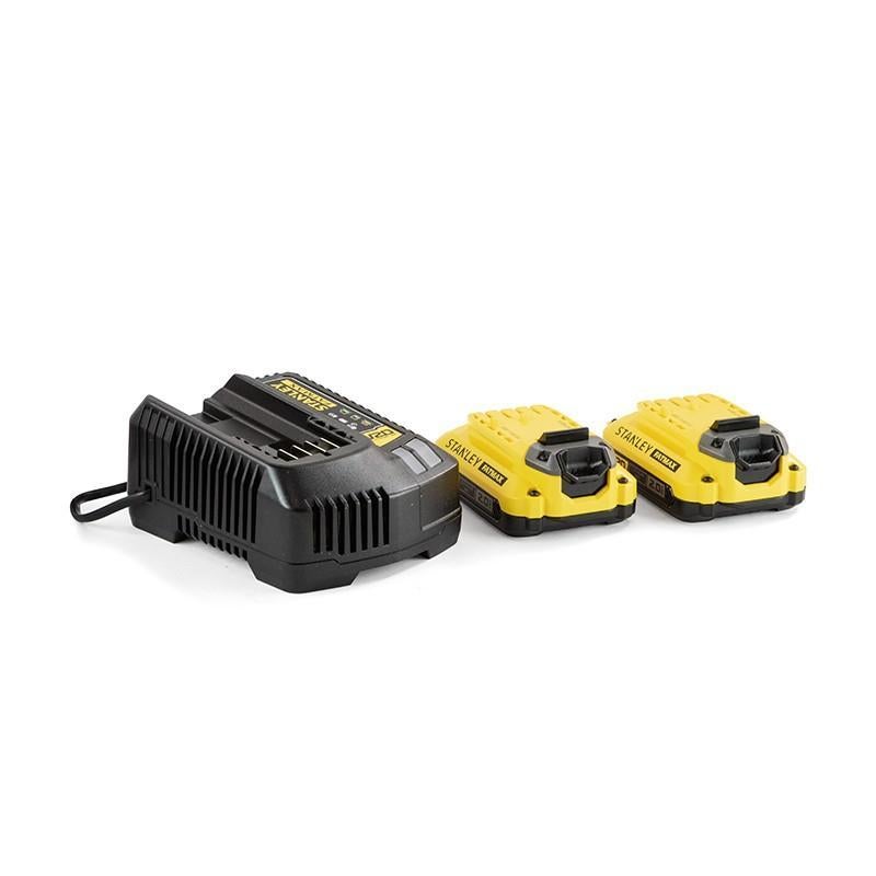 Batteries LITHIUM-ION et Chargeur, Kit 2 Batteries 18V 2AH et Chargeur 18V 2Ah - Gamme FATMAX V20 SFMCB12D2-QW - 7