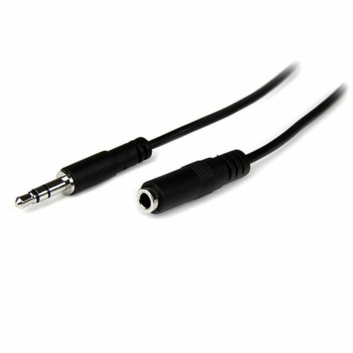 Rallonge stéréo Jack 3.5 mm noire - 5 m Rallonge stéréo Jack 3.5 mm noire - 5 m