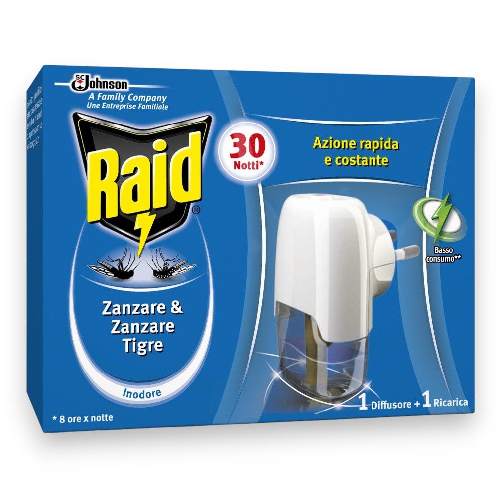 Diffuseur liquide antimoustiques de base avec 1 recharge et protection