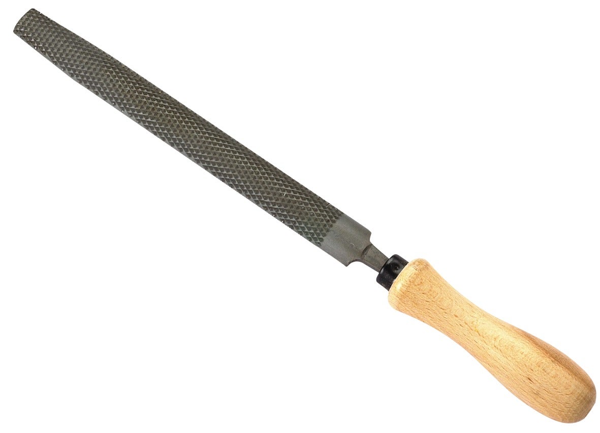 STANLEY Râpe Ronde Moyenne Piqure 200 Mm - Lime Bois Métal Poignée Bi-Matière Antidérapante