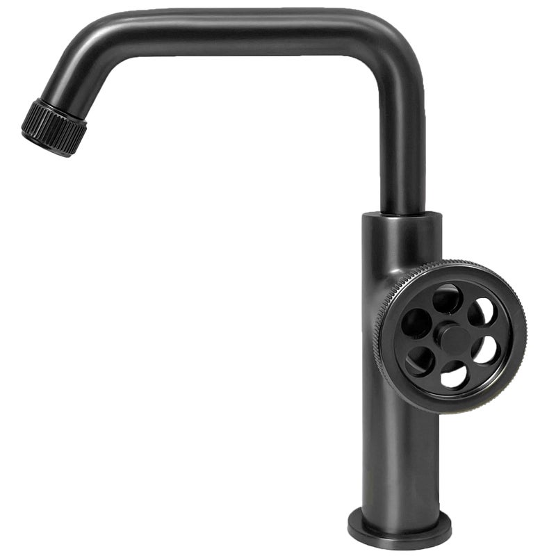 Indus bateria umywalkowa niskie wykonanie szary metaliczny