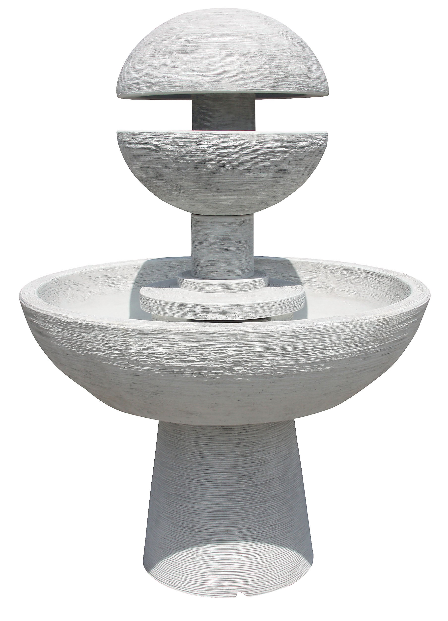 Fontaine de Jardin moderne ERASMA 100x135cm. de Betón Pierre. Couleur Gris - 3