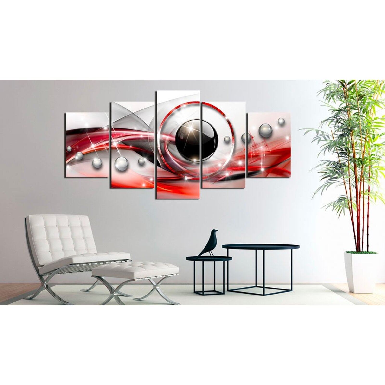 Tableau oeil rouge - 100 x 50 cm - 2