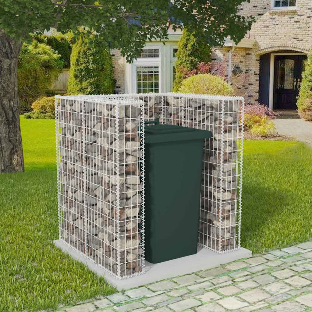 Maison exclusive - gaviones para ocultar contenedor acero 110x100x120 cm