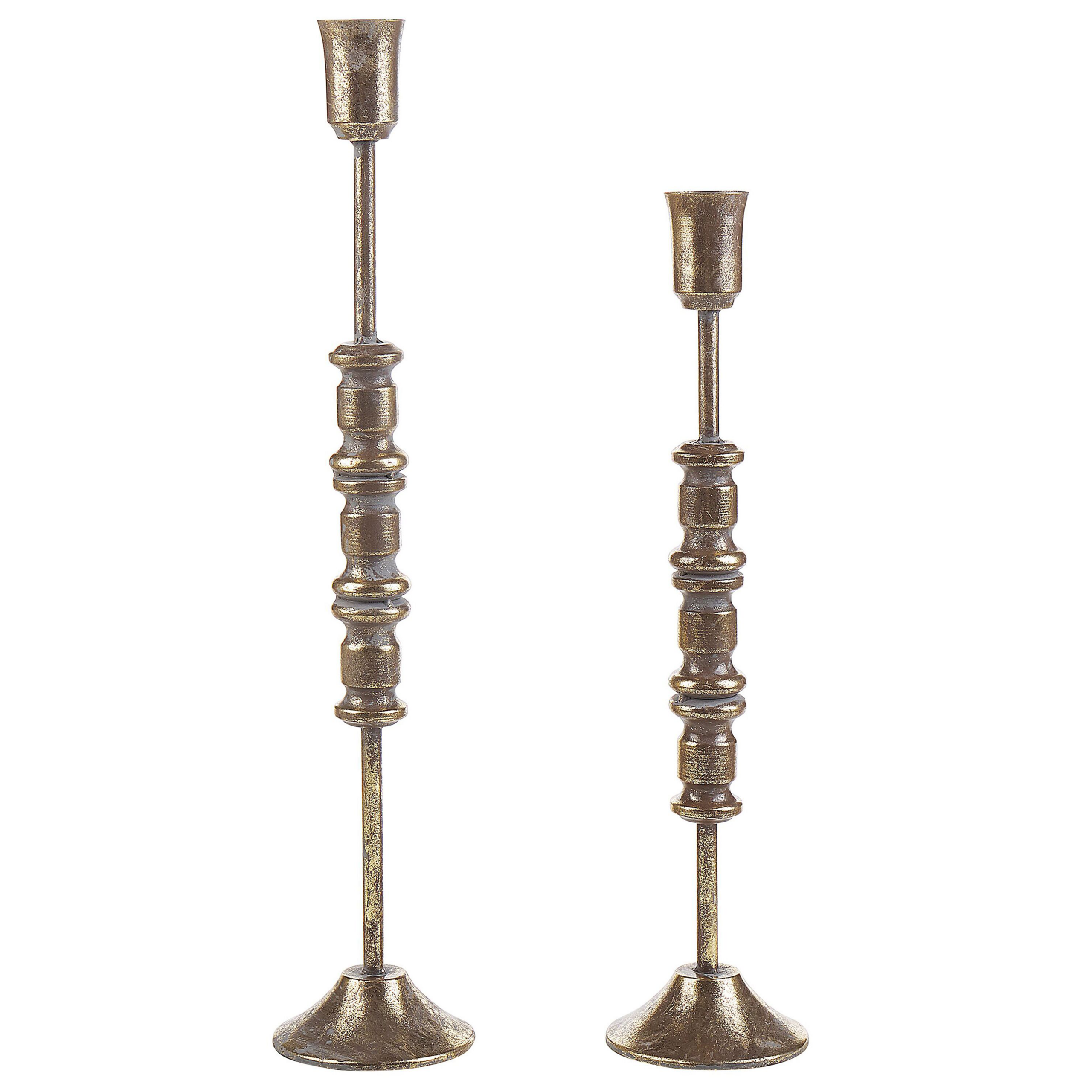 Lot de 2 bougeoirs en Cristal de 2 à 21,8 cm de Haut – Décoration d'intérieur Ultra élégante et Moderne