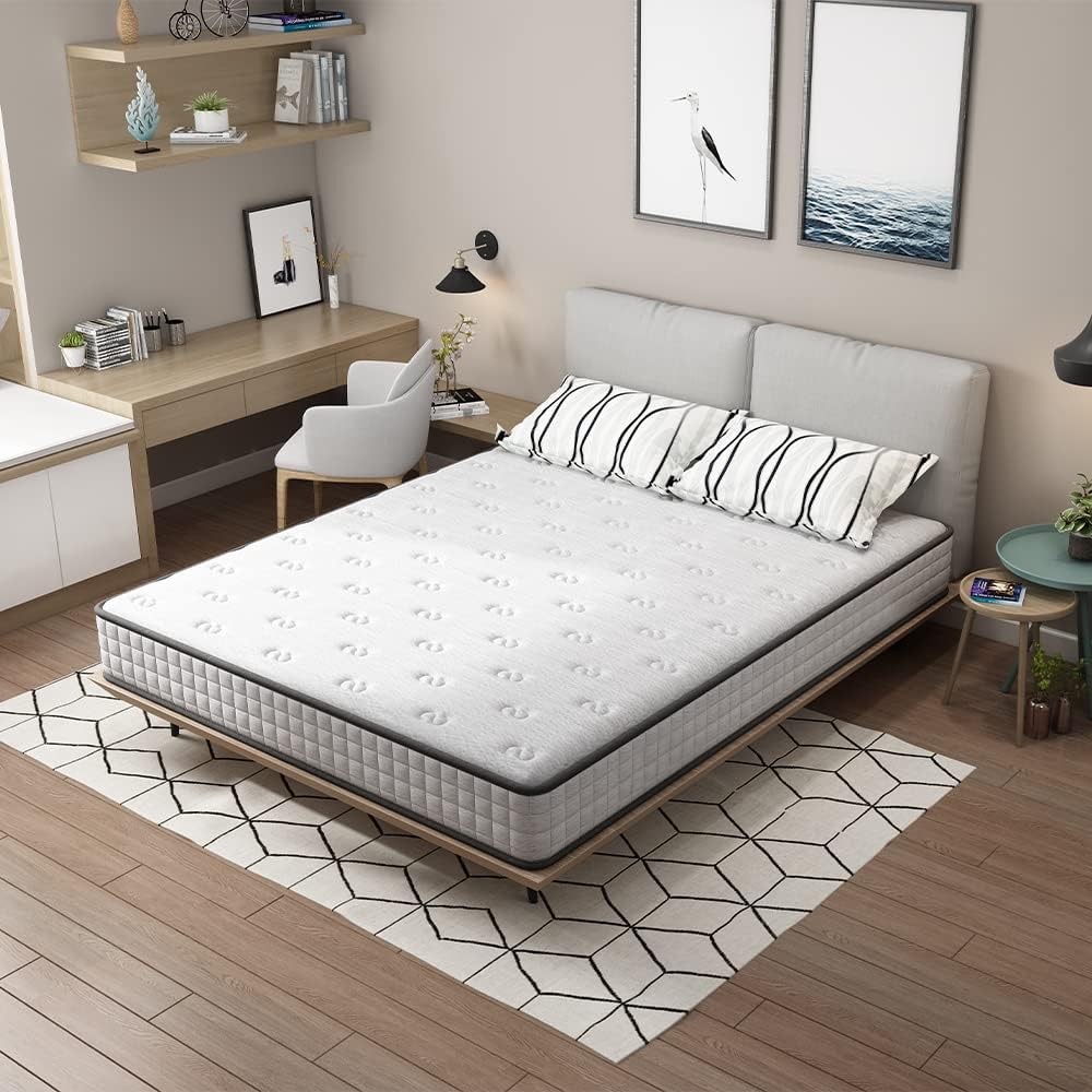 TEENO Matelas mousse 140x190cm, mousse Confort ferme Epaisseur 22 cm - 5