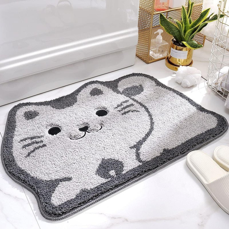 Mata do kąpieli dla kota, wyjątkowo miękka i chłonna, nadaje się do prania w pralce, antypoślizgowa, 50 x 80 cm