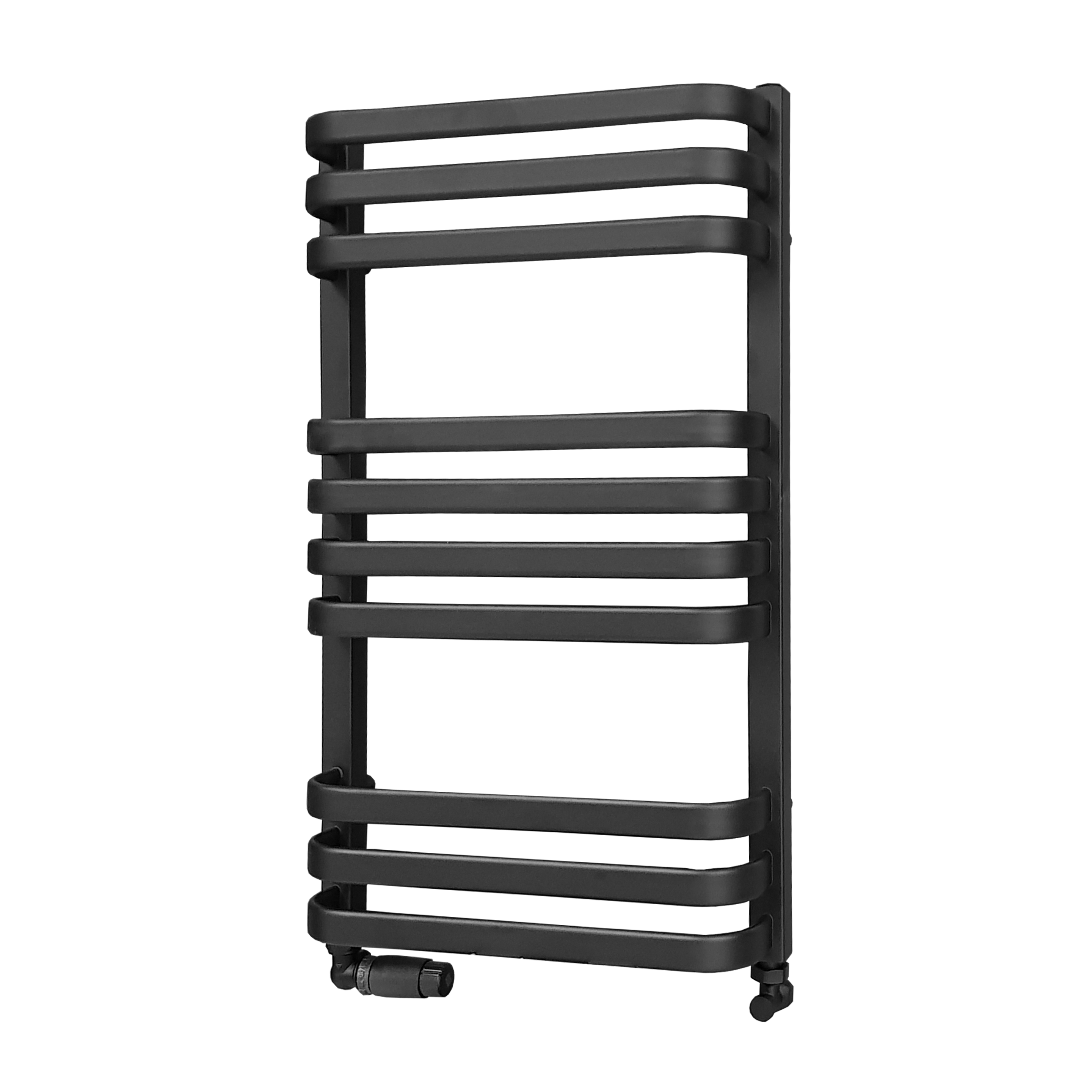 Grzejnik łazienkowy Piatto 72,6x43 cm ZBD czarny 326W Roz 40cm LUXRAD