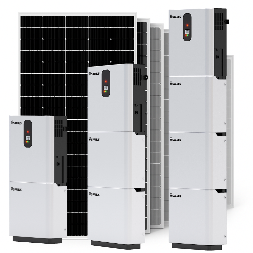 Kit Solaire 5kW avec Batterie LiFePO4 15kWh 6000 Cycles + APP | Autoconsommation + 9 Panneaux 435W HISPANUS - 9