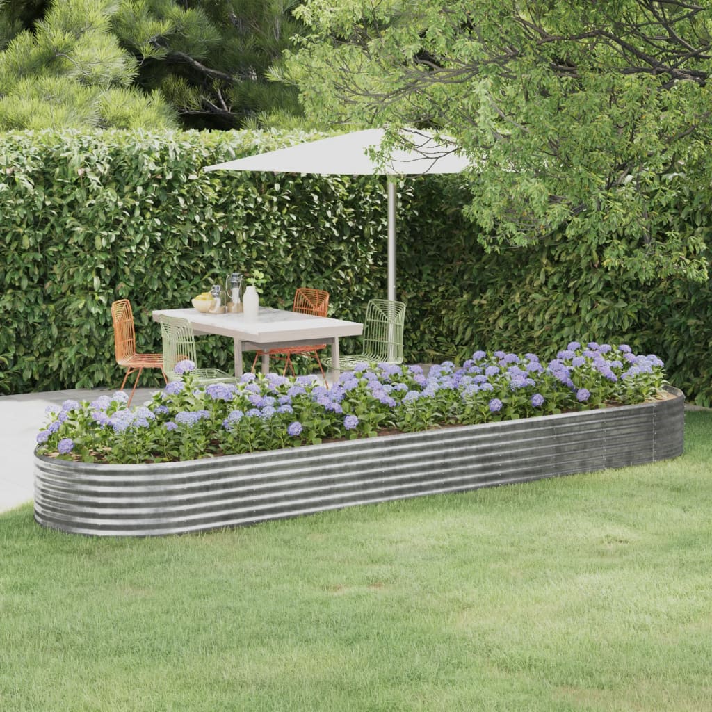 vidaXL Letto Giardino Acciaio Verniciato a Polvere 175x100x36cm