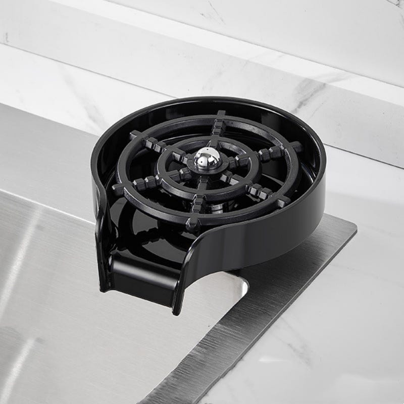 Rinceuse à Verre Automatique, Lave-tasse en Acier Inoxydable pour évier, Lave-bouteilles en Métal Haute Pression G1/2in avec Tuyau pour Bar, Café, Cuisine à Domicile, Lavage Pratique et Rapide Rinceuse à Verre Automatique, Lave-tasse en Acier Inoxydable pour évier, Lave-bouteilles en Métal Haute Pression G1/2in avec Tuyau pour Bar, Café, Cuisine à Domicile, Lavage Pratique et Rapide