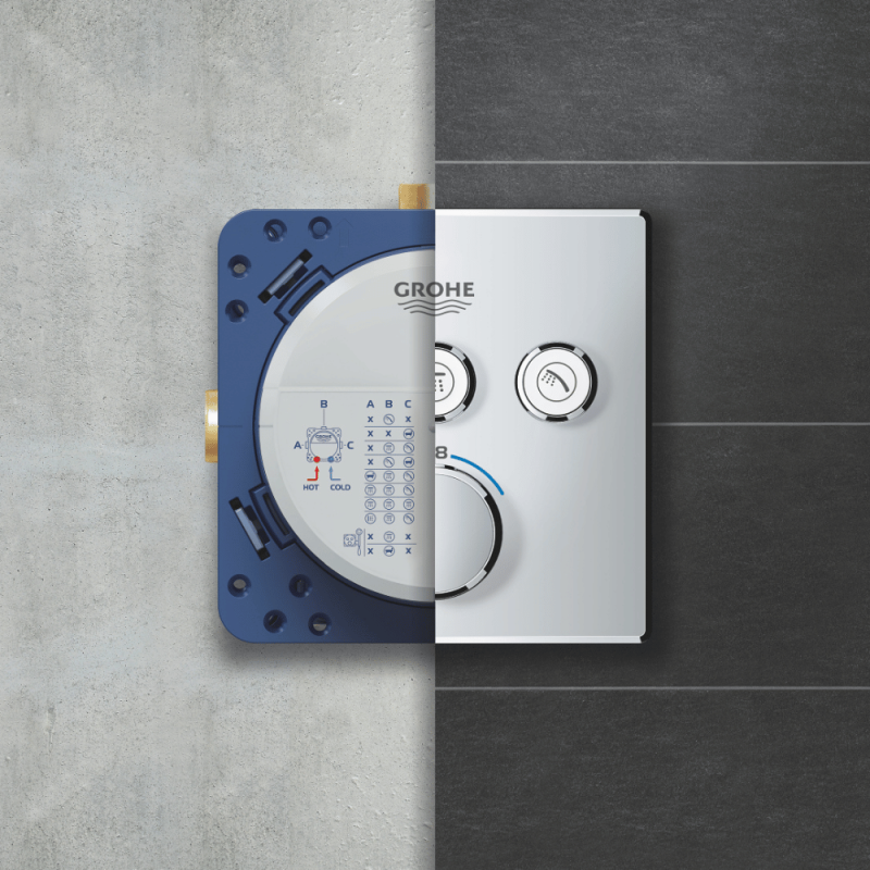 GROHE - Corps d'encastrement universel Rapido Smartbox 1/2 - 2
