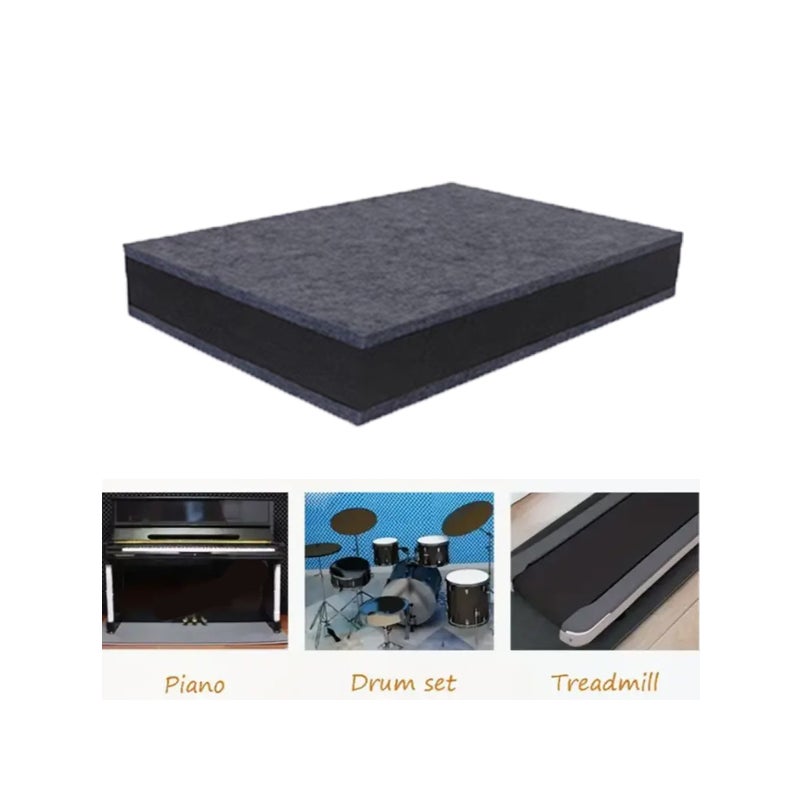 Mata antywibracyjna do subwoofera, opakowania izolacji akustycznej 20x20cm do głośnika basowego, pianina, perkusji, antyhałasowa (zestaw 2 sztuk)