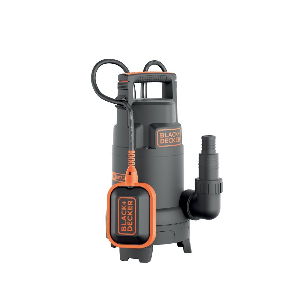 Pompa zanurzeniowa do czystej i brudnej wody BLACK+DECKER BXUP750PTE (750 W, wydajność 13000 l/h, wysokość podnoszenia 8 m)