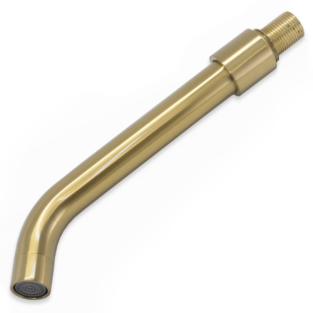 Valaz Bec verseur rond en or brossé de 21 cm avec filetage 1/2