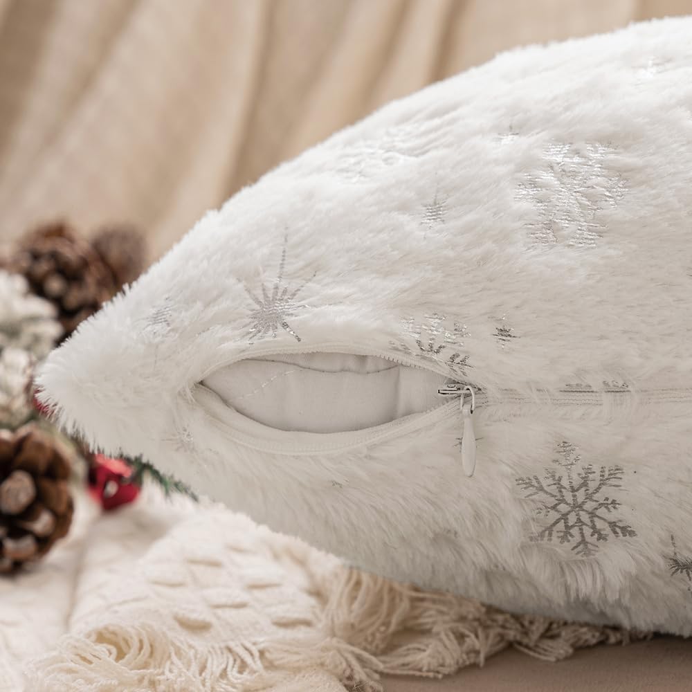 Bandes De Tissu Fausse Fourrure Blanche Prédécoupées - 25x150 Cm, Pour Noël & Décorations