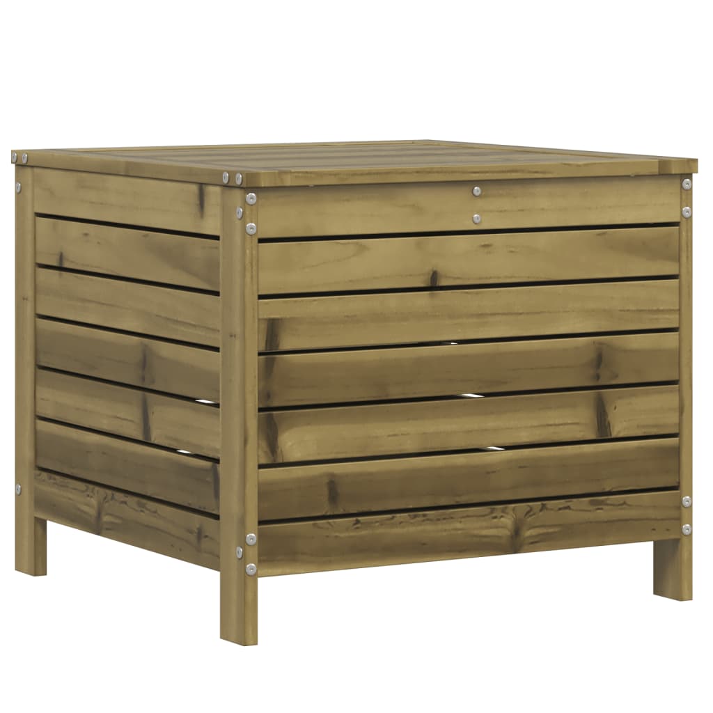 Taburete de jardín | otomana de jardín | reposapiés de jardín madera de pino impregnada 62x63,5x53,5 cm cfw87087