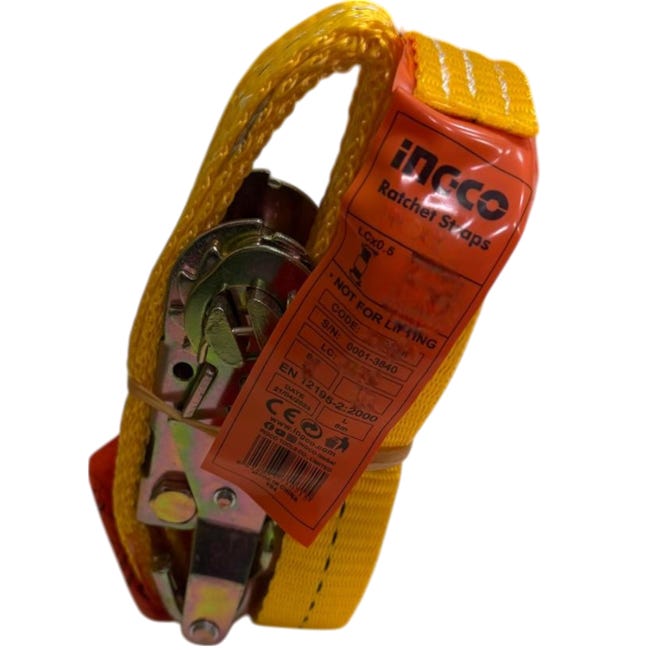Cricchetto Per Cinghie Di Trasporto 1000daN 50mm 2T Giallo - Foto 2