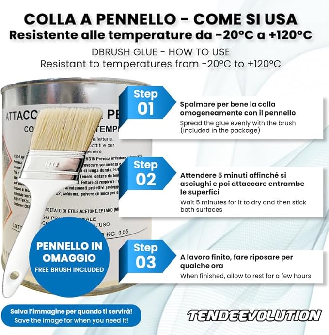 Kit Riparazione Tessuto Cielo Auto - Vellutino Grigio Chiaro Con 1 Colla a Pennello - Misura 1,50 x 2 m - Adatto anche per Pannelli Portiere e Pantoni - 5