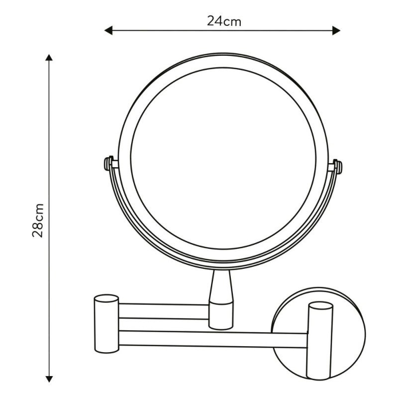 Miroir grossissant 7x DEBLANCH a fixer avec perçage ou adhésif - 5