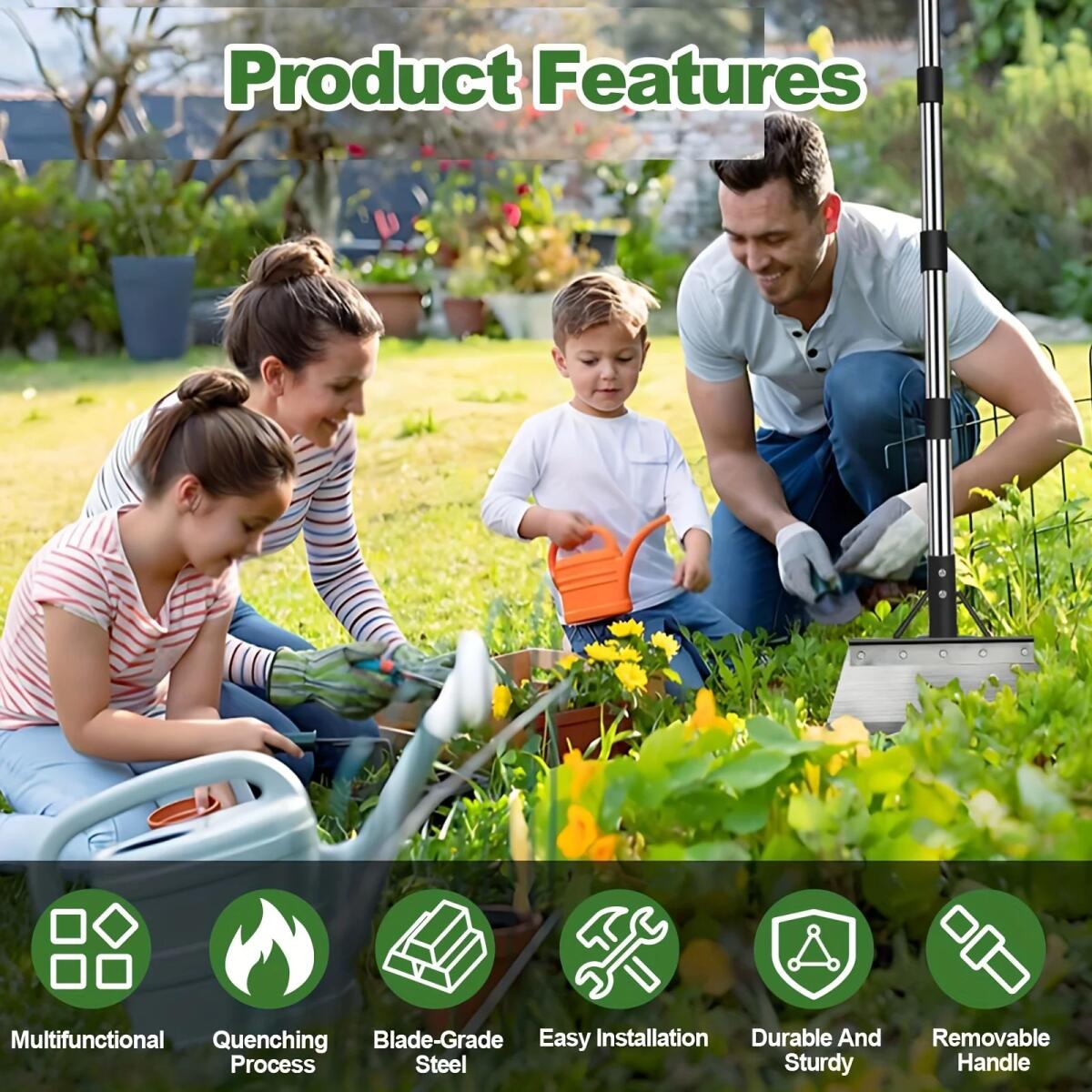 Pelle jardinage acier inoxydable outils de jardin outils jardinage pelle jardin tout en un pour jardin terrasse et pelouse - 7